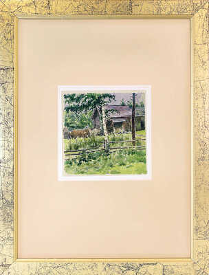 Финогенов Константин Иванович. Пейзаж с сельским домом